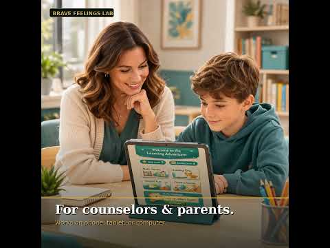Parent and child working through the program together